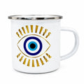 Paved Turkish Eye Enamel Mug - 12oz
