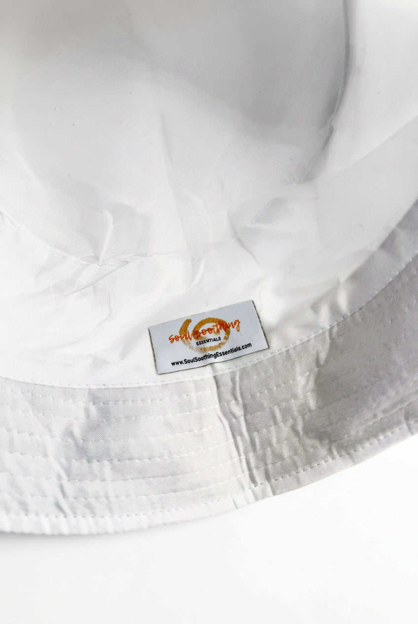 Embroidered Peace & Love Bucket Hat