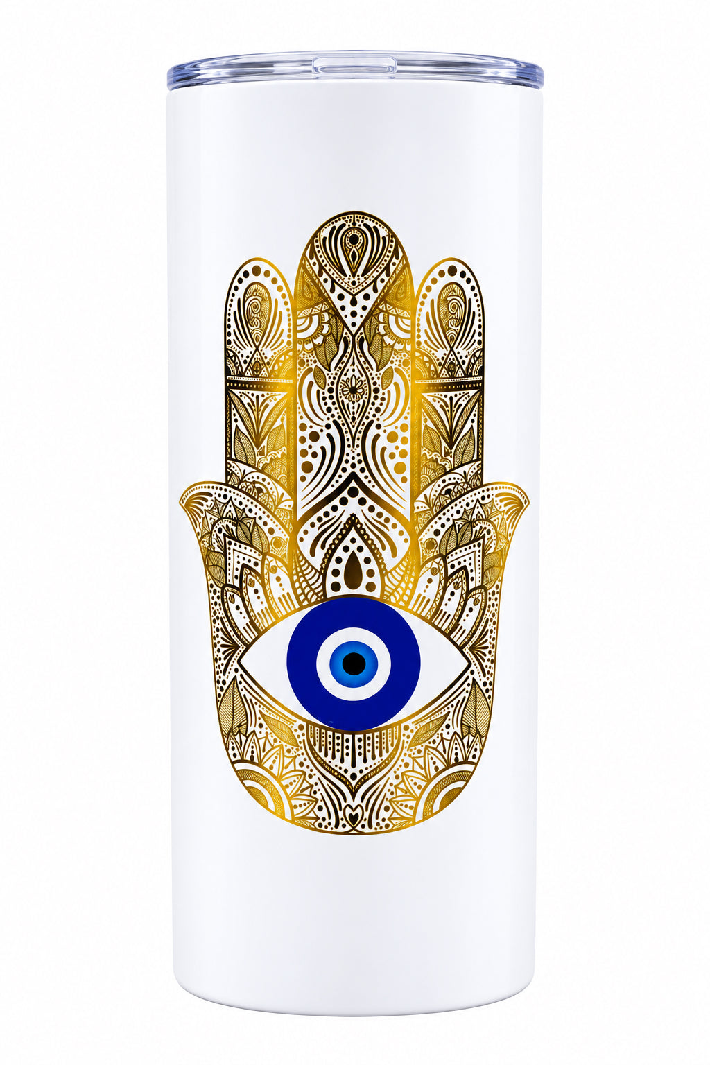 Golden Hamsa Hand Medium Tumble Thermal Cup (12oz)