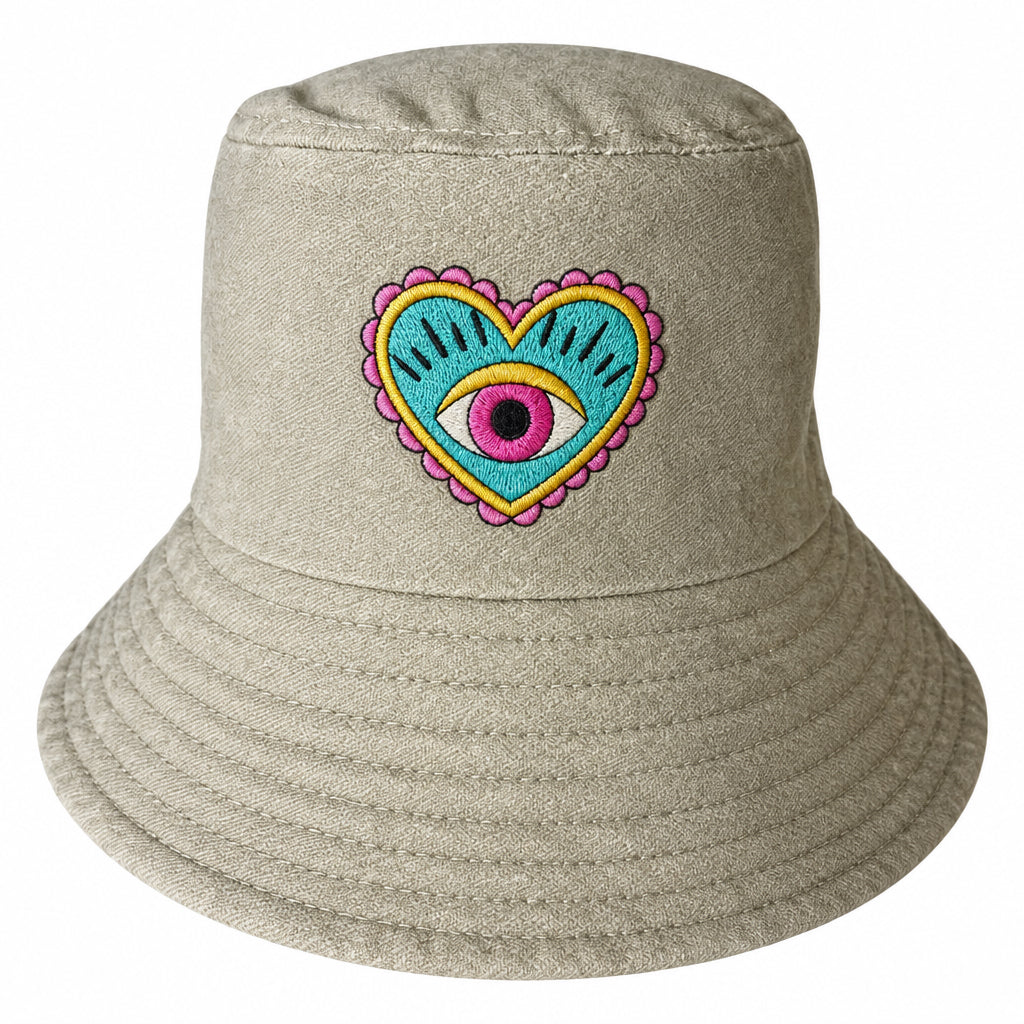 Embroidered Lucky Eye Bucket Hat