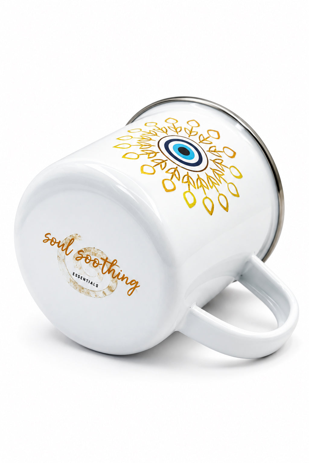 Tulips Turkish Eye Enamel Mug - 12oz
