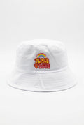 Embroidered Peace & Love Rainbow Bucket Hat
