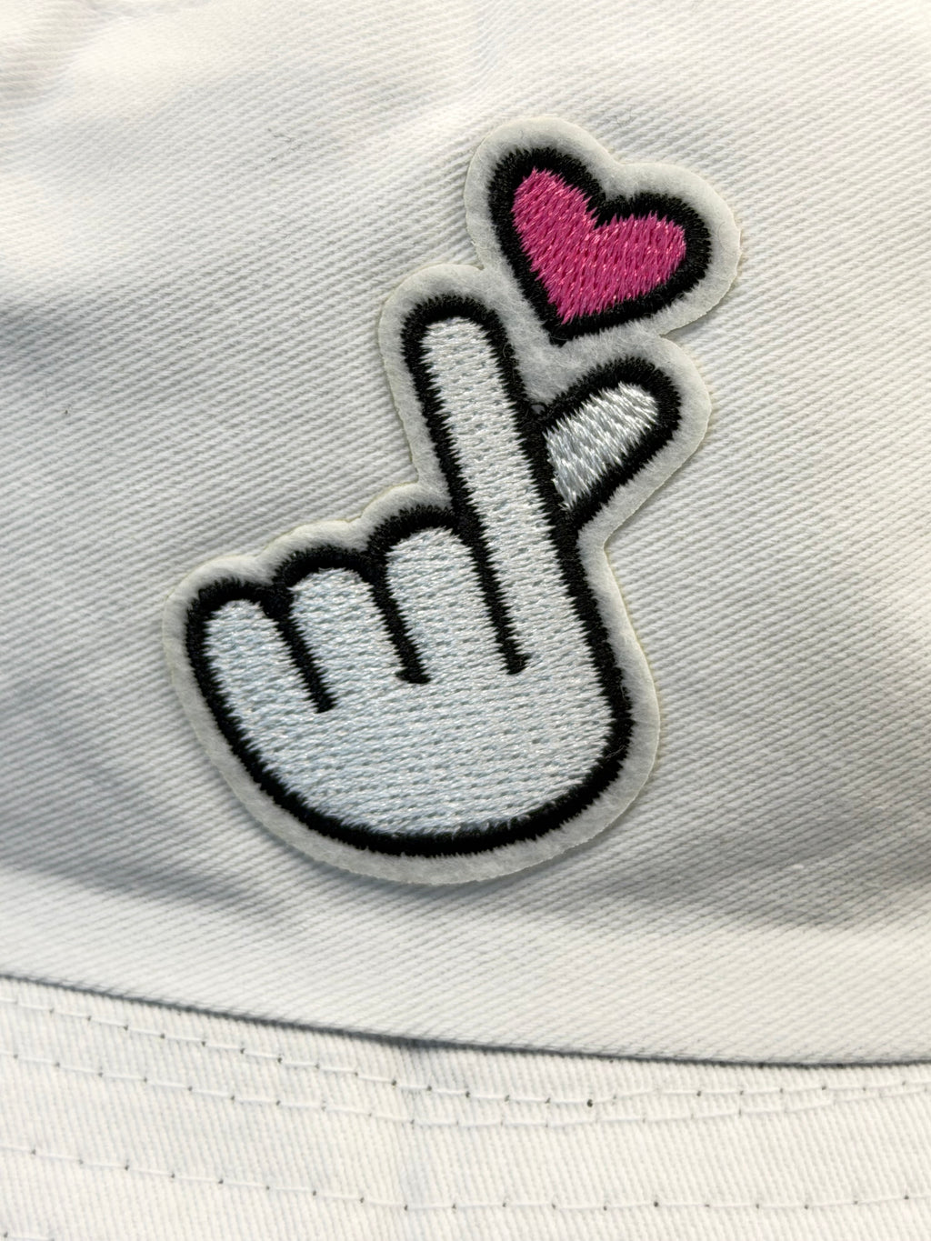 Embroidered Korean Love Bucket Hat