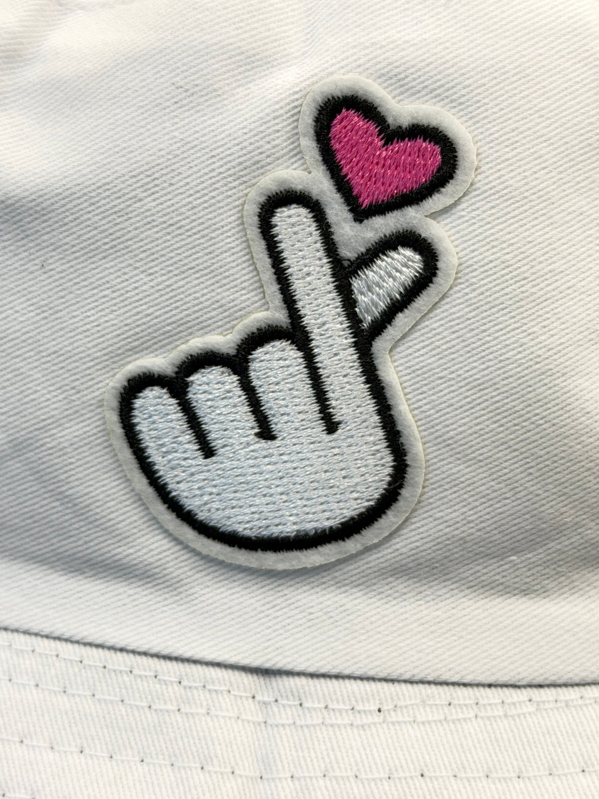 Embroidered Korean Love Bucket Hat