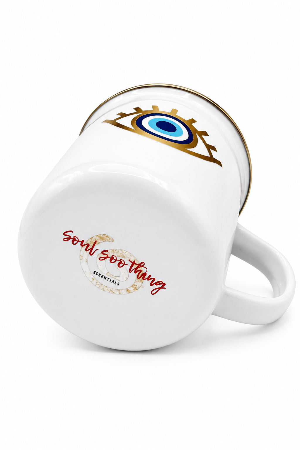 Bronze Turkish Eye Enamel Mug - 12oz