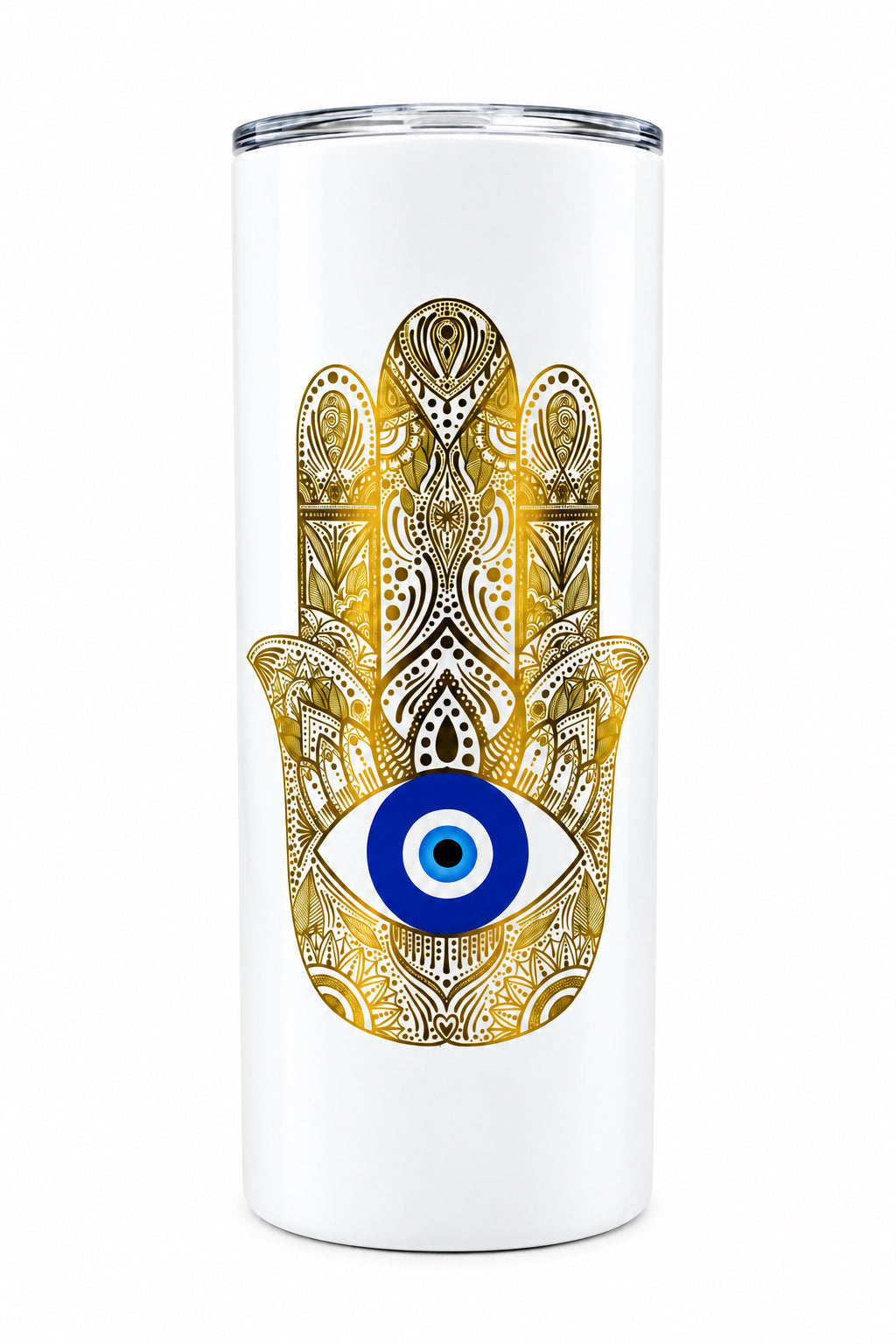 Golden Hamsa Hand Medium Tumble Thermal Cup (12oz)