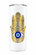 Golden Hamsa Hand Medium Tumble Thermal Cup (12oz)