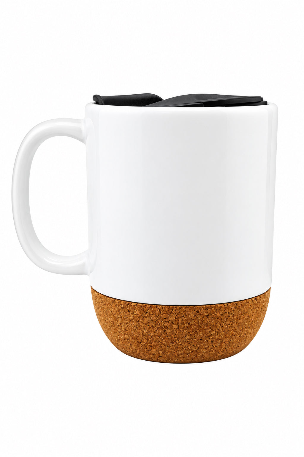 Protect Your Energy Ceramic Mug with Cork Base & Plastic Lid - 15oz