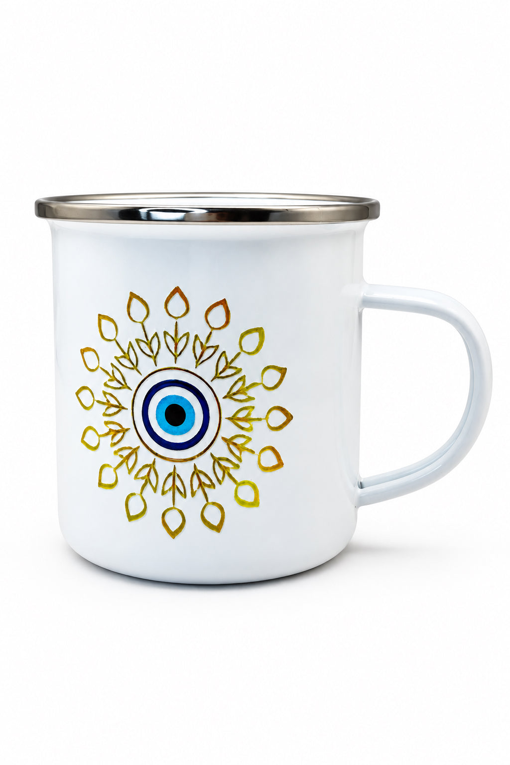 Tulips Turkish Eye Enamel Mug - 12oz