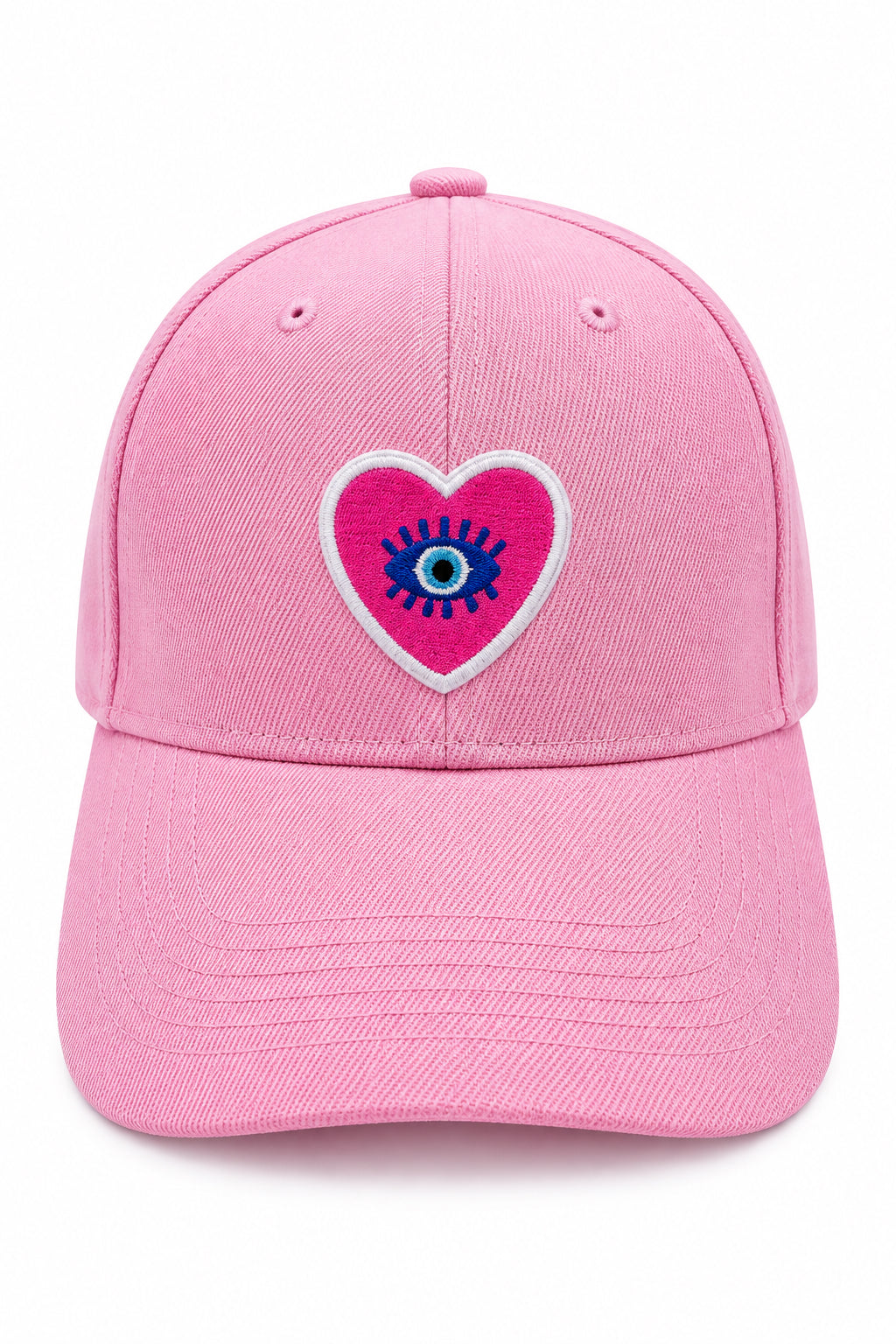 Pink Heart Turkish Eye Cap