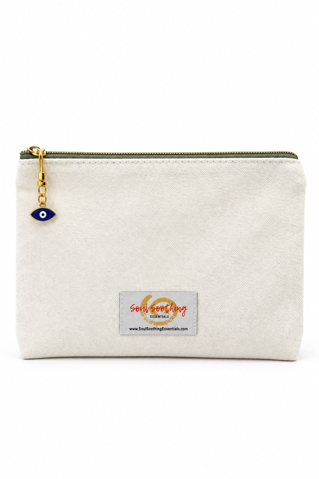 Embroidered Eye Canvas Bag Organizer