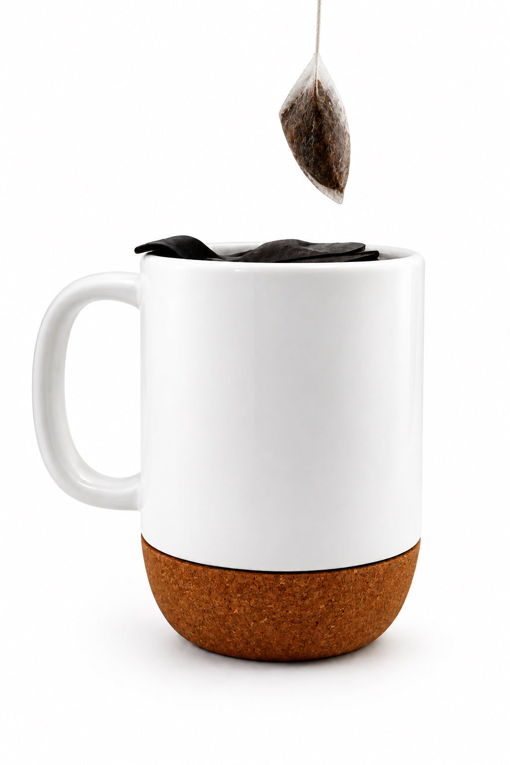 Stunning Eye Ceramic Mug with Cork Base & Plastic Lid - 15oz