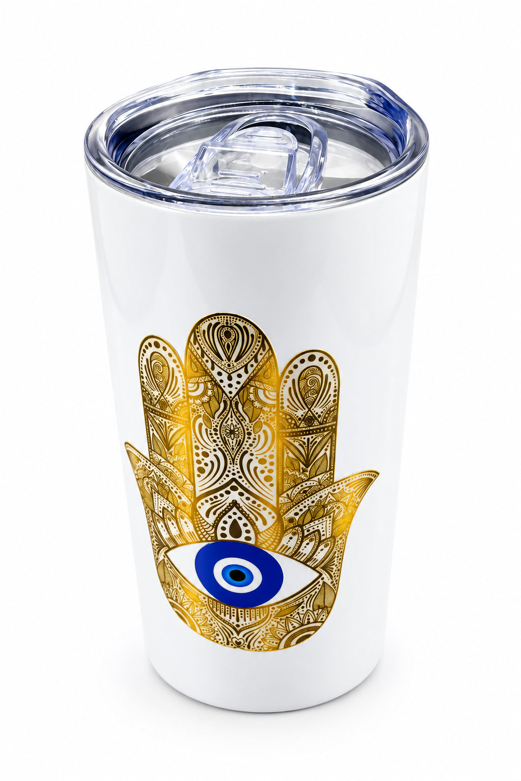 Golden Hamsa Hand Medium Tumble Thermal Cup (12oz)