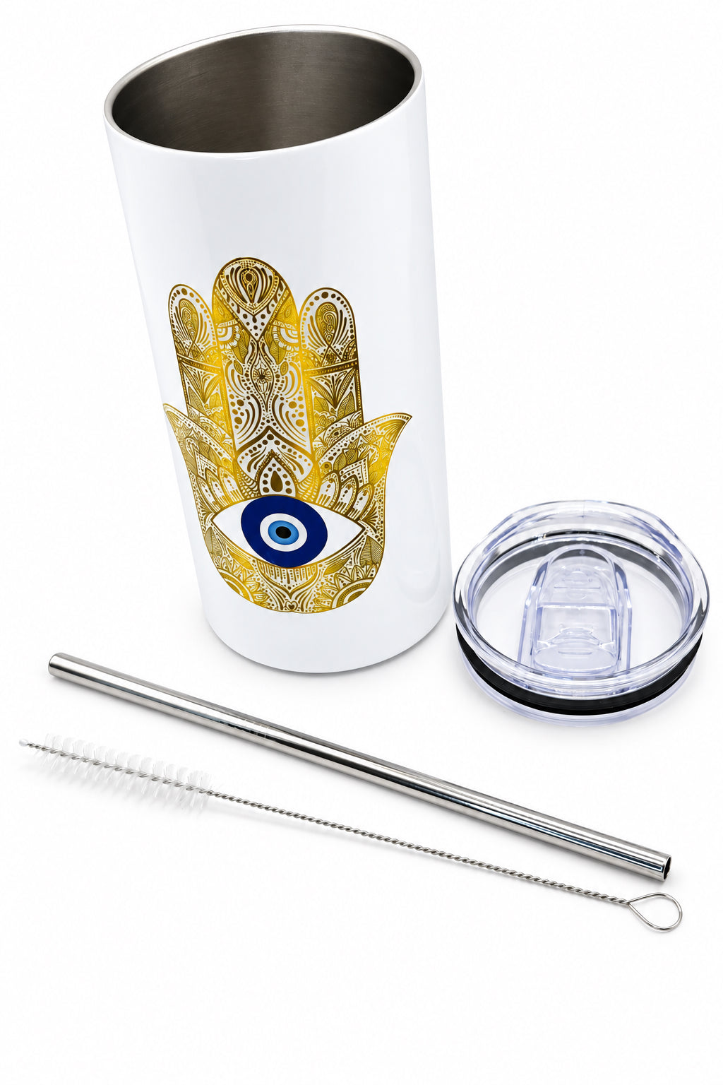 Golden Hamsa Hand Medium Tumble Thermal Cup (12oz)