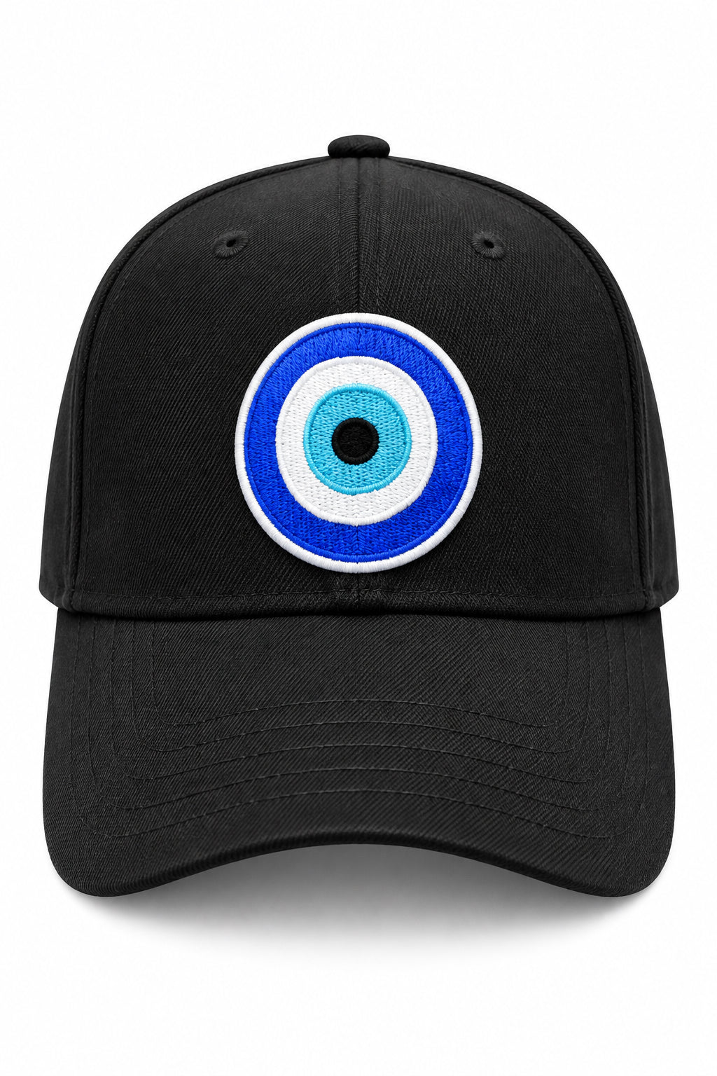 Blue Round Turkish Eye Cap