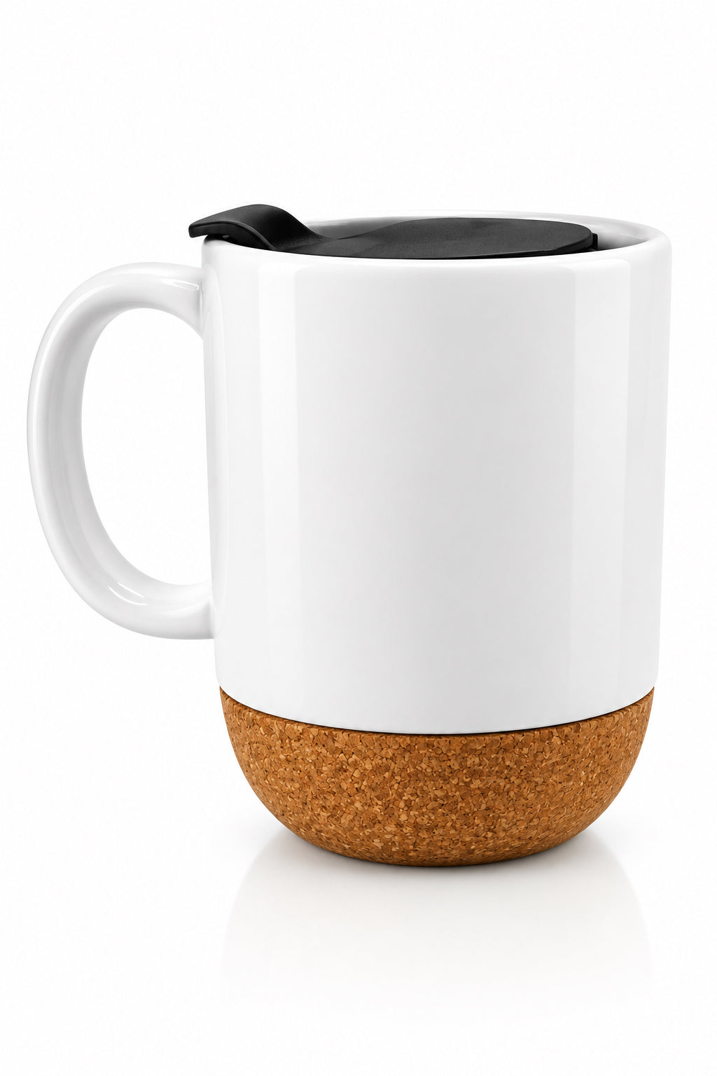 Simply Blessed Ceramic Mug with Cork Base & Plastic Lid - 15oz
